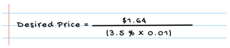 desired price