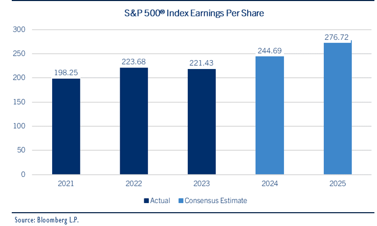 S&P 500 index earnings