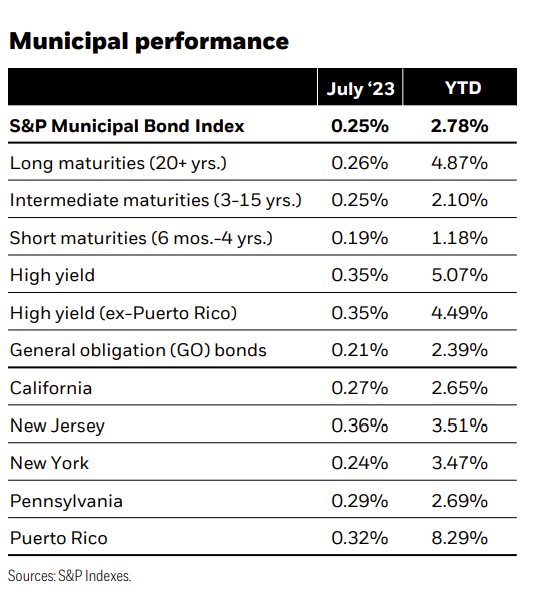 Municipal Performance