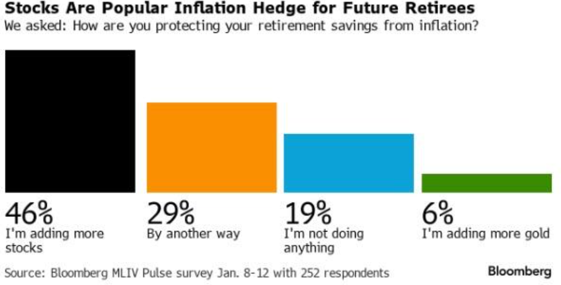 stocks popular inflation hedge