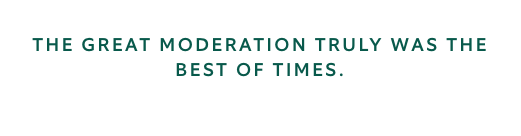 the great moderation