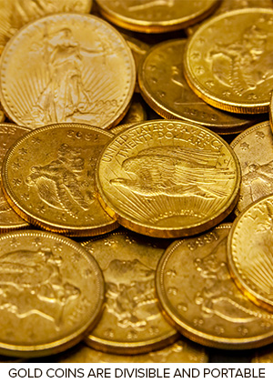 A group of coins