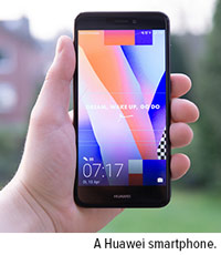 A Huawei smartphone