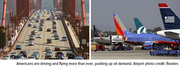 Americans Driving and Flying More