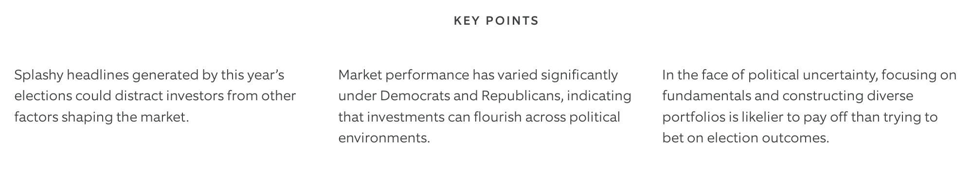 key points